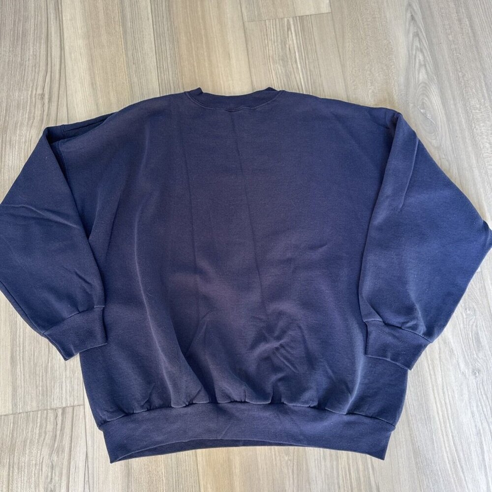 Vintage Gunnison Colorado Navy Blue Hanes Sweatshirt XL Nature 90s Mountains - Picture 11 of 11
